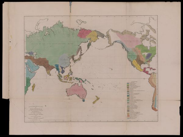 Ethnographical Map of Polynesia in the earliest times, illustrative of Dr. Prichard's Natural History of Man and his Researches into the Physical History of Mankind (from Ethnographical Maps Illustrative of 