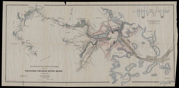Charles River, Boston Harbor : and the proposed Charles River Basin