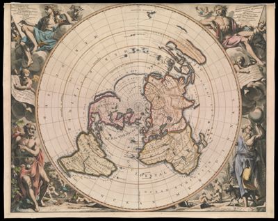 Planisphere terrestre suivant les nouvelles observations des astronomes = Planispherium terrestre secundum recentiores astronomorum
