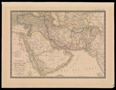 Carte générale de la Turquie d'Asie, de la Perse, de l'Arabie, du Caboul et du Turkestan independant