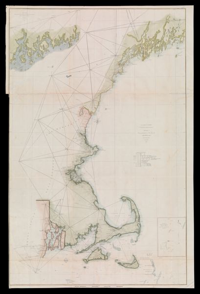 U.S. Coast Survey, A. D. Bache. Superintendent, Sketch A, shewing the progress of the survey in Section no. 1, from 1844 to 1853