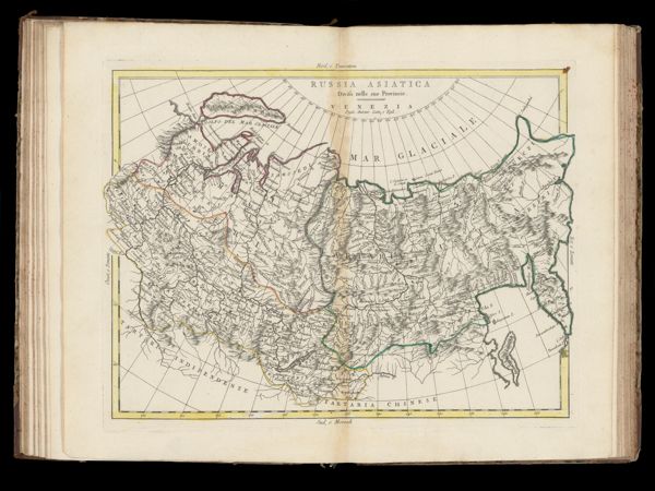 Russia Asiatica Divisa nelle sue Provincie