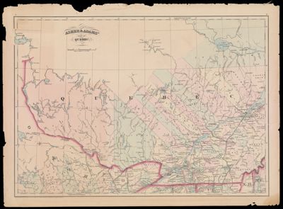 Asher & Adams' Part of Quebec.
