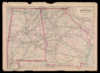Asher & Adams' Georgia & Alabama.
