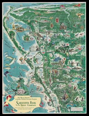Sarasota C of C official map Sarasota Bank & Trust Company