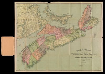 Mackinlay's Map of the Province of Nova Scotia : including the Island of Cape Breton compiled from actual & recent surveys