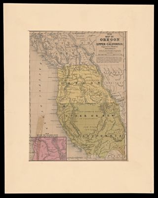 Map of Oregon and Upper California