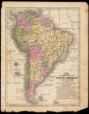 Map of South America