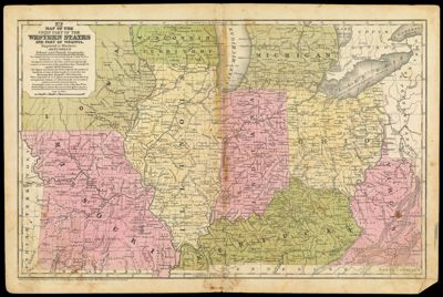 Map of the Chief Part of the Western States and Part of Virginia