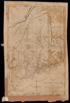 Map of the District of Maine, part of Massachusetts, from the latest Surveys, by Osgood Carleton.