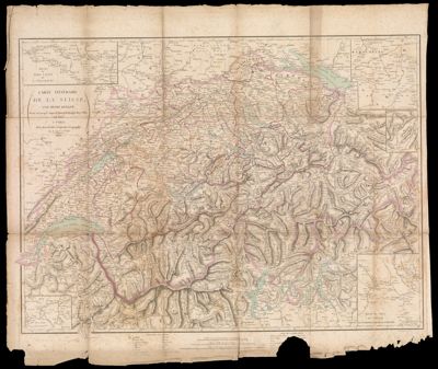 Carte Itineraire de la Suisse..