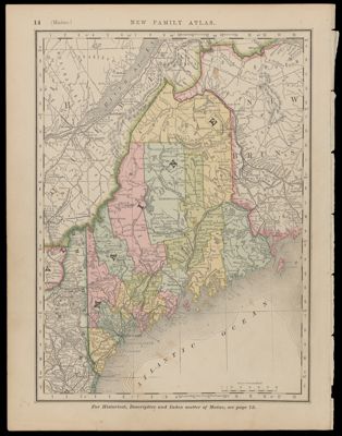 [pages 13 and 14 of Cram's New Family Atlas (1884)]