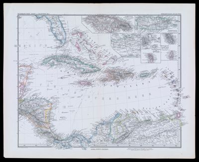 Petermann: West-Indien in 4 Blattern, BL4.