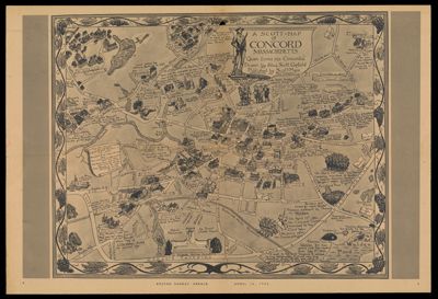 A Scott-Map of Concord Massachusetts 