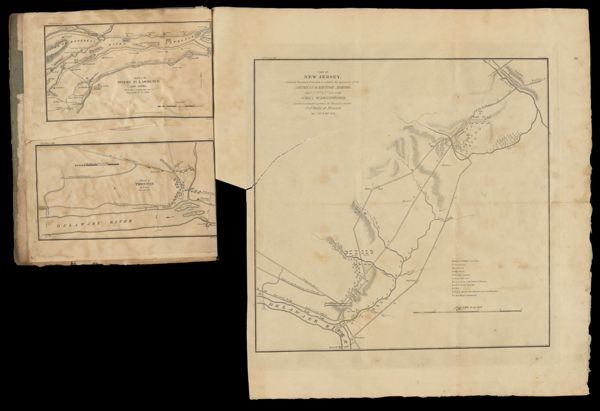 Part of New Jersey, embracing Trenton & Princeton; to exhibit the operationsof the American & British Armies, Jan. 1st 2nd &3rd 1777 with Gen. Washington's previous movements against the Hessians, under Col. Rahl, at Trenton. Dec. 25th & 26th. 1776.