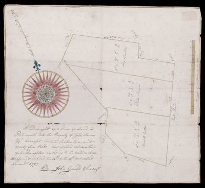 A Draught of a piece of land in Portsmouth late the property of Giles Slocum