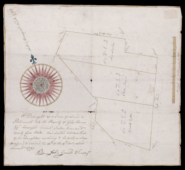 A Draught of a piece of land in Portsmouth late the property of Giles Slocum