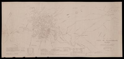 Map of the city of Westbrook Maine compiled from the city sewer map