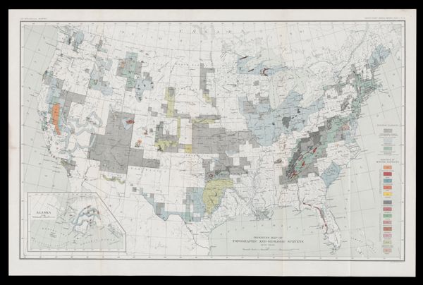 Progress map of topographic and geologic surveys: 1879-1900