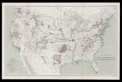 Map showing condition and progress of astronomic location, primary triangulation, primary traverse and precise leveling, for the fiscal year 1898-99.