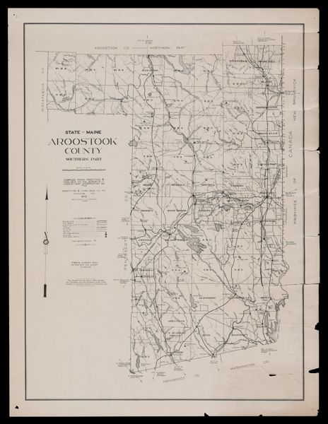 State of Maine: Aroostook County Southern Part Compiled from Prentiss & Carlisle Co. Inc. Surveys - U.S.G.S - and Information on File