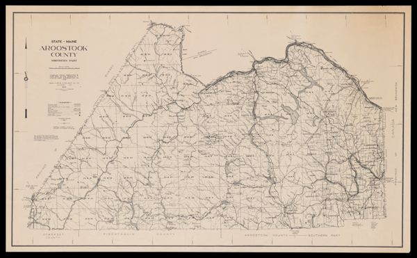 Aroostook County, State of Maine northern part