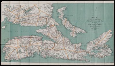 Map of Nova Scotia, Prince Edward Id. and part of New Brunswick