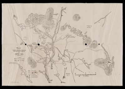 Map of Mt. Katahdin country Sourdnahunk Stream and Maurice York's 