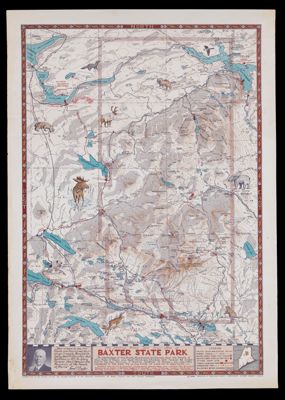 The Phillips Road and Trail Map of Baxter State Park