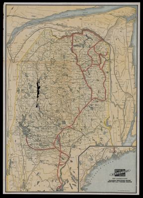 Bangor & Aroostook Railroad and connections including Northern Maine hunting and fishing region