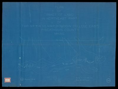 Plan of tract of land in northeast part of TWP No. 7, R.10, N.W.P., (Bowdoin College East), Piscataquis County, Maine