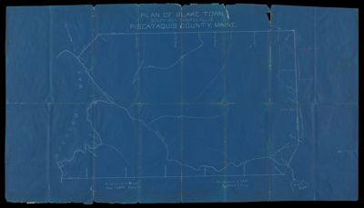 Plan of Blake Town, (South half TNo. 1 R.14. W.E.L.S. Piscataquis County, Maine as surveyed in 1912 by Walter E. Craig