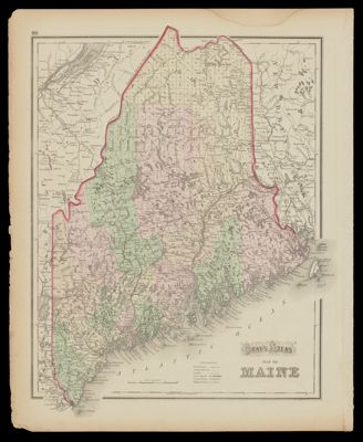 Gray's Atlas Map of Maine; [Verso] Gray's Atlas Map of the United States of America 1873.