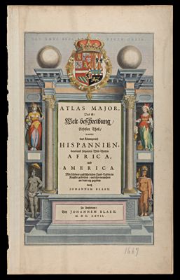 Atlas Major, Das ist, Welt-belchzeibung . . . Hispannien. . . Africa, und America