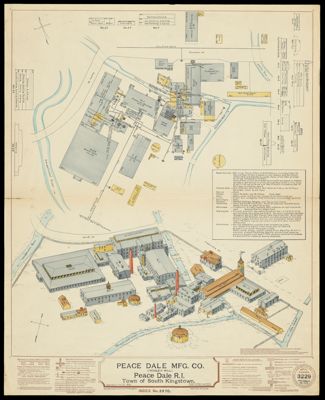 Peace Dale MFG. Co. (Woolen Mill.) Peace Dale R.I. Town of South Kingstown.