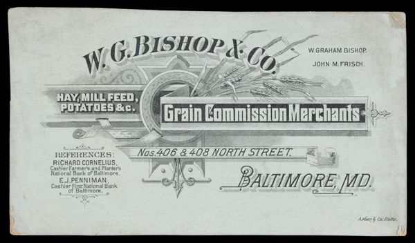 W. G. Bishop & Co. Grain Commission Merchants