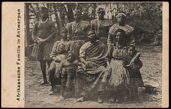 Afrikaansche Familie in Antwerpen
