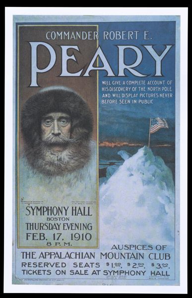 Commander Robert E. Peary will give a complete account of his discovery of the North Pole and will display pictures never before seen in public