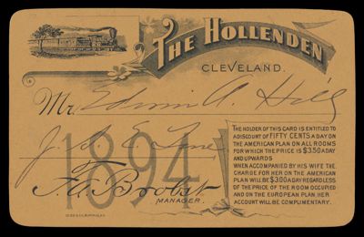 The Hollenden. Cleveland.
