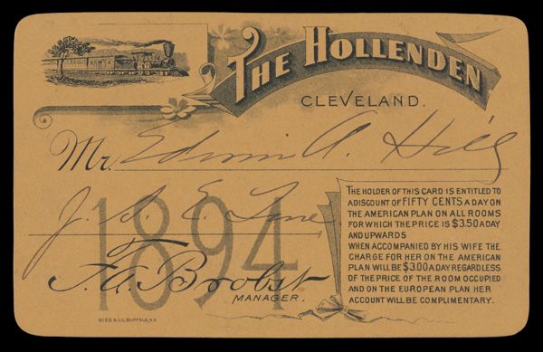 The Hollenden. Cleveland.