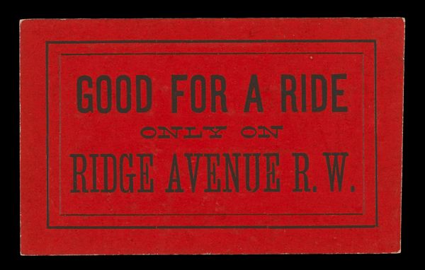 Good for a Ride Only on Ridge Avenue R. W.