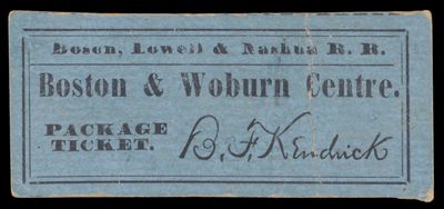 Boston & Woburn Centre Package Ticket.