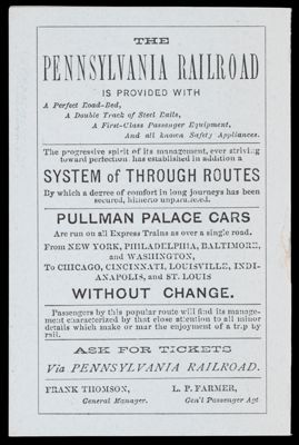 Pennsylvania Railroad Company Horse Shoe Curve