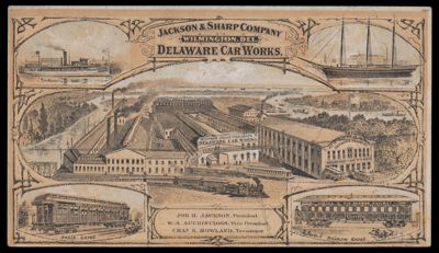 Jackson & Sharp Company Delaware Car Works.