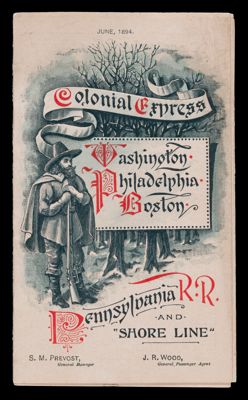 Colonial Express Washington. Philadelphia. Boston. : Pennsylvania R.R. and 'Shore Line'