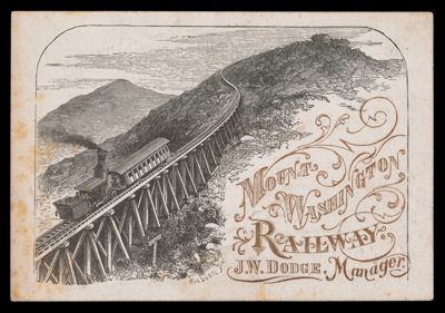 Mt. Washington Railway. Summer Arrangement, 1871