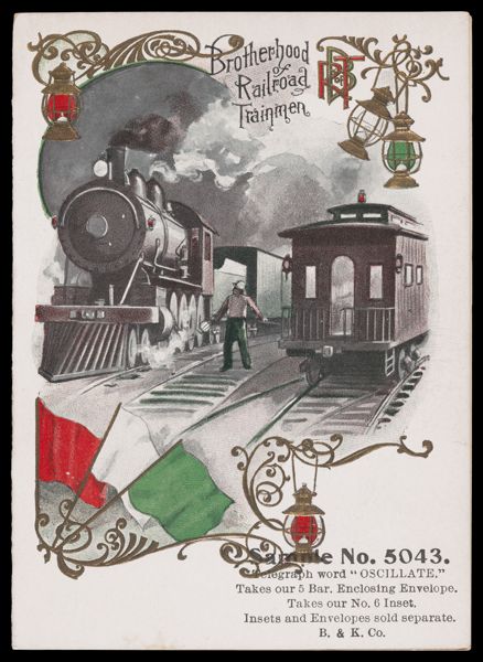 Brotherhood of Railroad Trainmen Sample No. 5043.