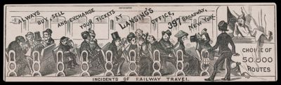 Lansing's Ticket Office, Railway and Steamboat Tickets