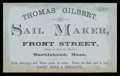Thomas Gilbert Sail Maker