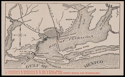 Gulf Transit Co. Agents for All Steamship Lines Operated from Pensacola in connection with the Louisville & Nashville R.R. Co.